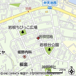 愛知県日進市岩崎町岩根170周辺の地図