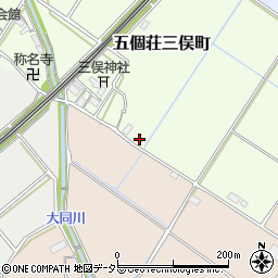 滋賀県東近江市五個荘三俣町166周辺の地図