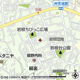 愛知県日進市岩崎町岩根166周辺の地図