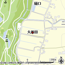 愛知県豊田市御船町大皿田周辺の地図