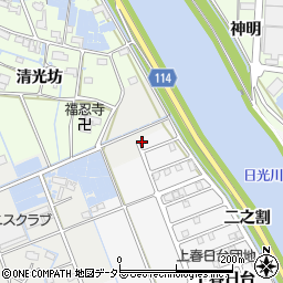 愛知県津島市鹿伏兎町上郷11周辺の地図