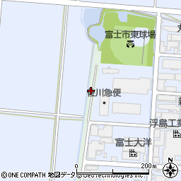 静岡県富士市大坪新田周辺の地図