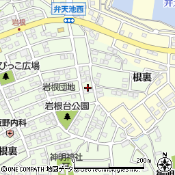 愛知県日進市岩崎町岩根55周辺の地図