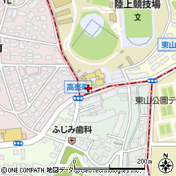 愛知県名古屋市千種区萩岡町60周辺の地図