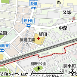 愛知県名古屋市中村区野田町経田64周辺の地図