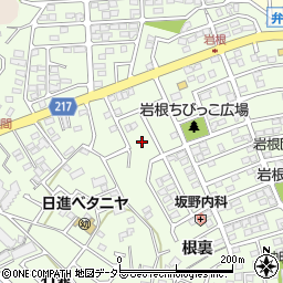 愛知県日進市岩崎町岩根270-6周辺の地図
