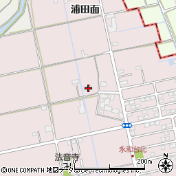 愛知県愛西市大井町浦田面175周辺の地図