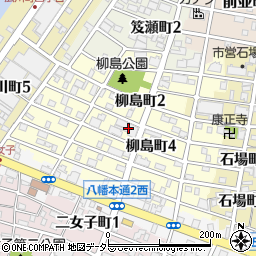 愛知県名古屋市中川区柳島町周辺の地図