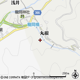愛知県豊田市竜岡町的場周辺の地図