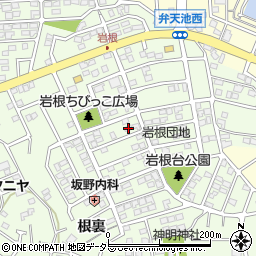 愛知県日進市岩崎町岩根168周辺の地図