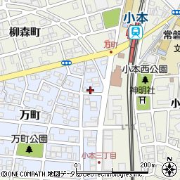 愛知県名古屋市中川区万町209周辺の地図