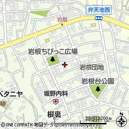 愛知県日進市岩崎町岩根159周辺の地図