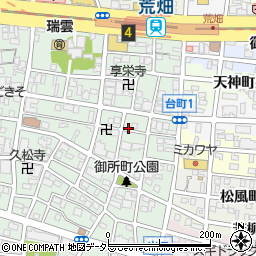 愛知県名古屋市昭和区御器所3丁目12-12周辺の地図