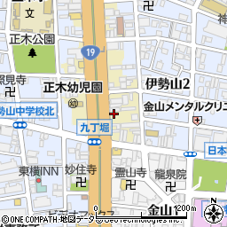 エイブルパーキング中区古渡町駐車場周辺の地図