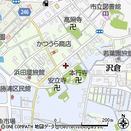 千葉県勝浦市勝浦179周辺の地図