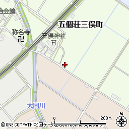 滋賀県東近江市五個荘三俣町168周辺の地図
