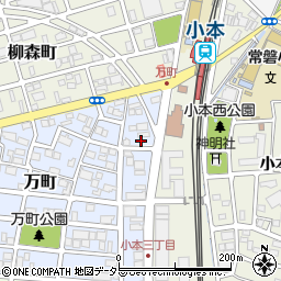 愛知県名古屋市中川区万町208周辺の地図