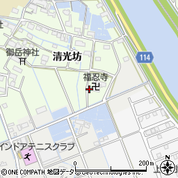 愛知県津島市中一色町清光坊97周辺の地図