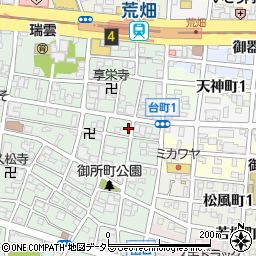 愛知県名古屋市昭和区御器所3丁目12-6周辺の地図