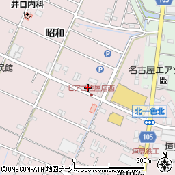 愛知県愛西市北一色町昭和288周辺の地図