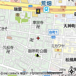 愛知県名古屋市昭和区御器所3丁目12-14周辺の地図