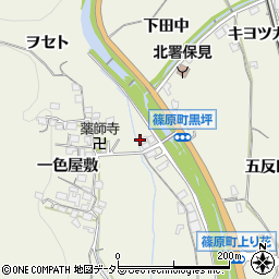 愛知県豊田市篠原町屋下周辺の地図