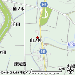 愛知県豊田市舞木町山ノ神周辺の地図