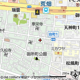 愛知県名古屋市昭和区御器所3丁目12周辺の地図