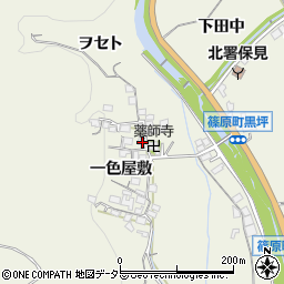 愛知県豊田市篠原町一色屋敷38周辺の地図