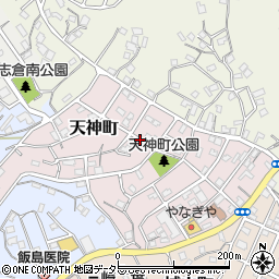 神奈川県三浦市天神町周辺の地図