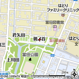 愛知県名古屋市中川区富田町大字服部鵜ノ首周辺の地図