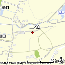 愛知県豊田市御船町二ノ迫周辺の地図