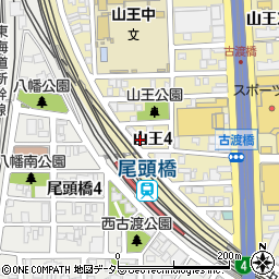 相羽　山王店周辺の地図