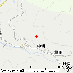 愛知県豊田市竜岡町中切周辺の地図