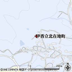滋賀県大津市伊香立北在地町周辺の地図