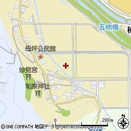 兵庫県丹波市柏原町母坪周辺の地図