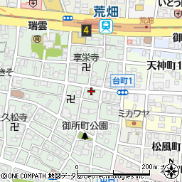 愛知県名古屋市昭和区御器所3丁目12-2周辺の地図
