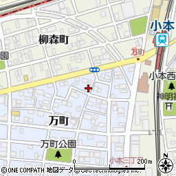 愛知県名古屋市中川区万町1202周辺の地図