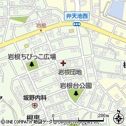 愛知県日進市岩崎町岩根79周辺の地図
