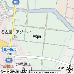 愛知県愛西市稲葉町村南周辺の地図