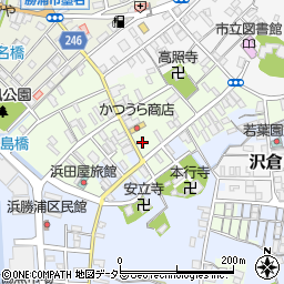 千葉県勝浦市勝浦160周辺の地図