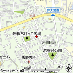 愛知県日進市岩崎町岩根154周辺の地図