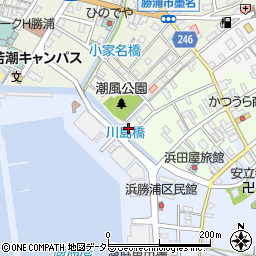 千葉県勝浦市勝浦92周辺の地図