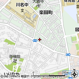 愛知県名古屋市昭和区楽園町135周辺の地図