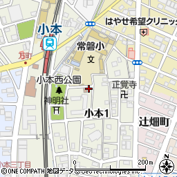 愛知県名古屋市中川区小本1丁目周辺の地図