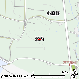 愛知県豊田市舞木町（源内）周辺の地図