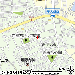 愛知県日進市岩崎町岩根155周辺の地図