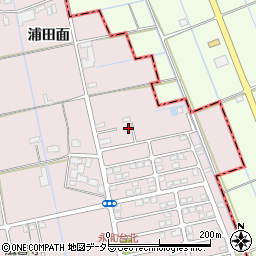 愛知県愛西市大井町浦田面160周辺の地図