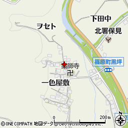 愛知県豊田市篠原町一色屋敷40周辺の地図