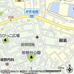 愛知県日進市岩崎町岩根84周辺の地図